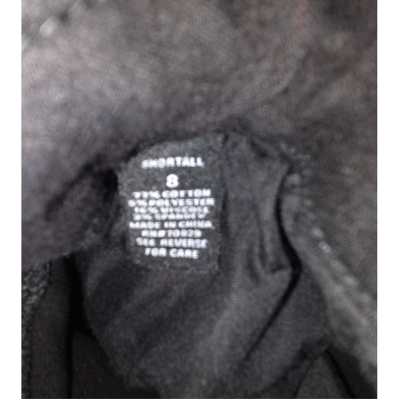 rue21 Overall Shorts Black Distressed Denim Women's Size 8 Stretch - Picture 8 of 8